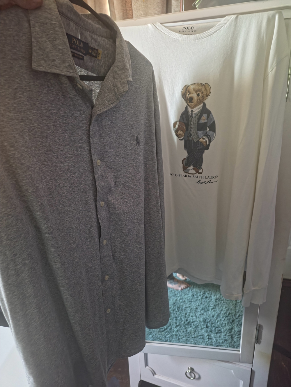 2 Men's POLO TOPS Long Sleeves szXL
